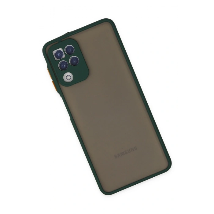 Mey İthalat®  Samsung Galaxy A22 Kılıf Montreal Silikon Kapak - Yeşil