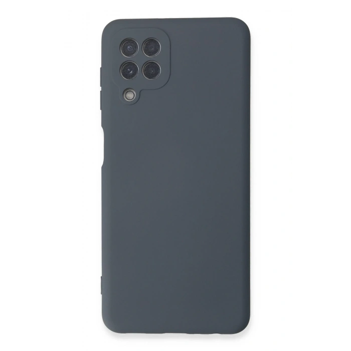 Mey İthalat®  Samsung Galaxy A22 Kılıf Nano içi Kadife Silikon - Gri