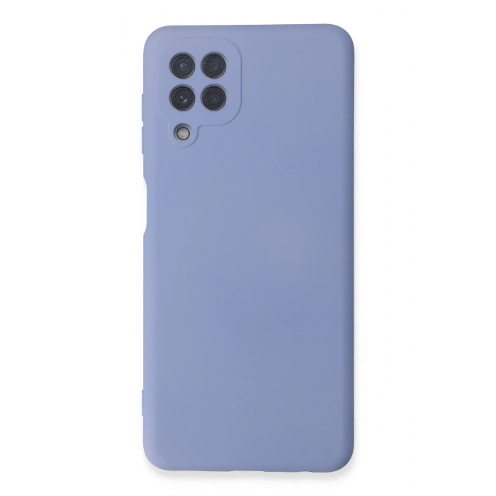 Mey İthalat®  Samsung Galaxy A22 Kılıf Nano içi Kadife Silikon - Lila
