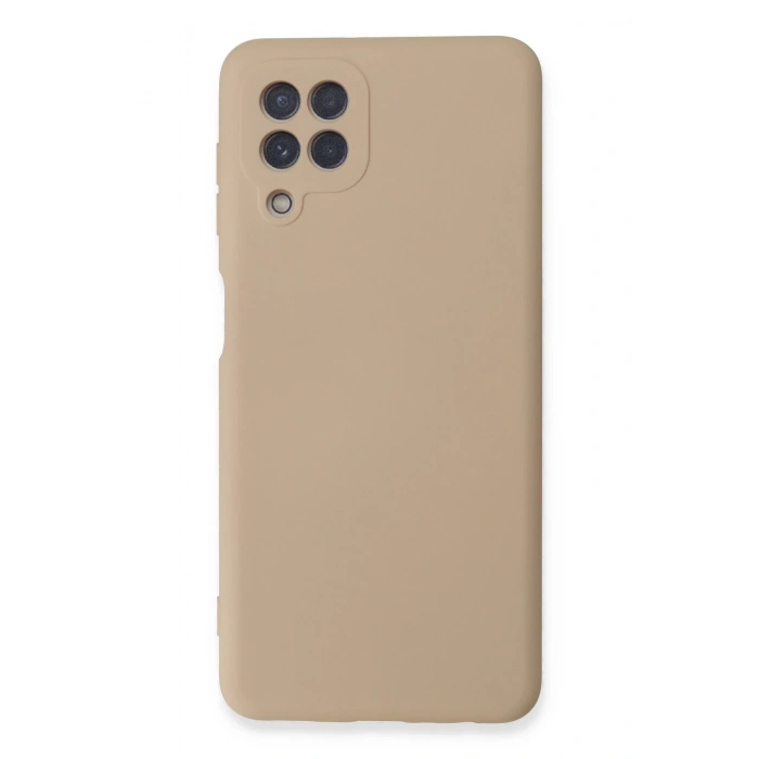 Mey İthalat®  Samsung Galaxy A22 Kılıf Nano içi Kadife Silikon - Pudra