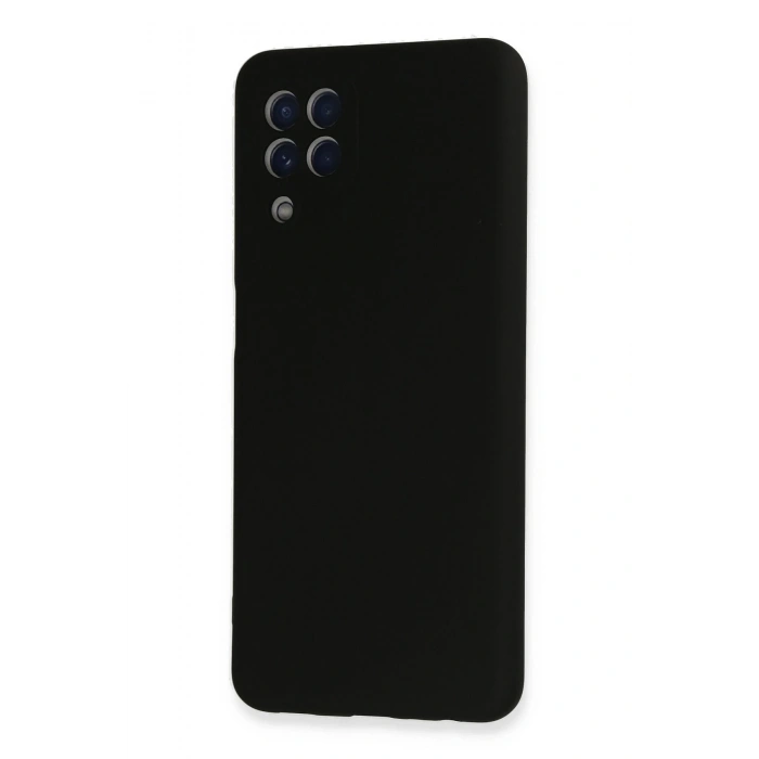 Mey İthalat®  Samsung Galaxy A22 Kılıf Nano içi Kadife Silikon - Siyah