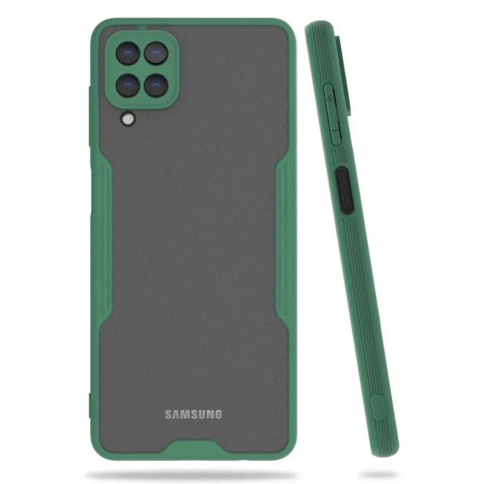 Mey İthalat®  Samsung Galaxy A22 Kılıf Platin Silikon - Yeşil