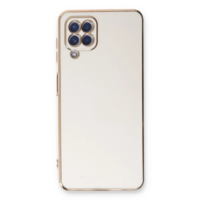 Mey İthalat®  Samsung Galaxy A22 Kılıf Volet Silikon - Beyaz