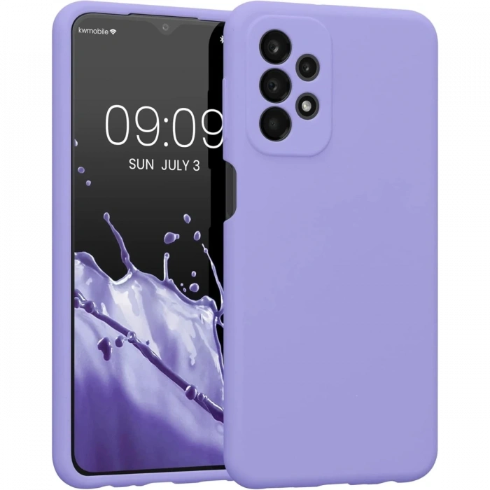 Mey İthalat®  Samsung Galaxy A23 4G Kılıf First Silikon - Lila