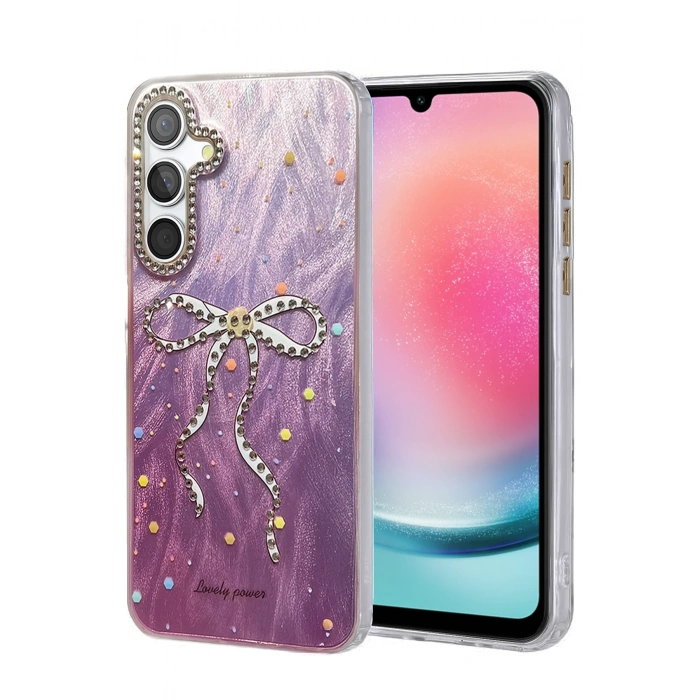 Mey İthalat®  Samsung Galaxy A24 4G Kılıf Blade Aynalı Desenli Kapak - Desen 1