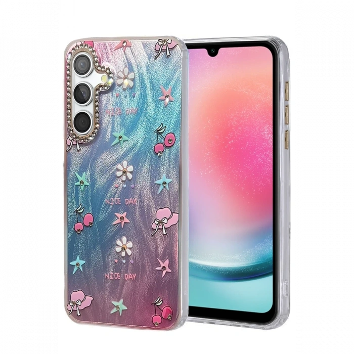 Mey İthalat®  Samsung Galaxy A24 4G Kılıf Blade Aynalı Desenli Kapak - Desen 4