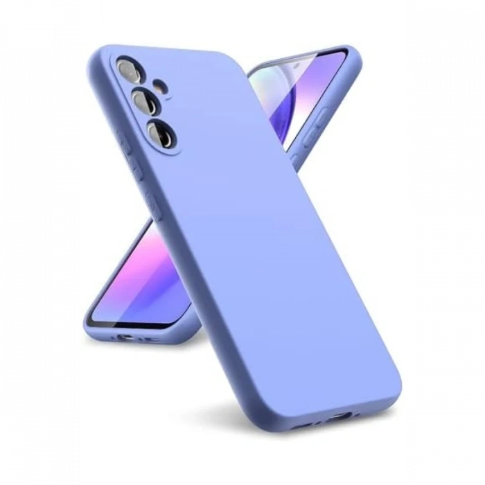 Mey İthalat®  Samsung Galaxy A24 4G Kılıf First Silikon - Lila