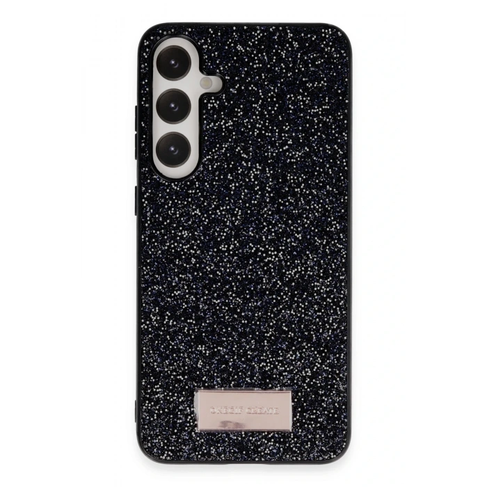 Mey İthalat®  Samsung Galaxy A25 5G Bright Simli Kapak - Siyah