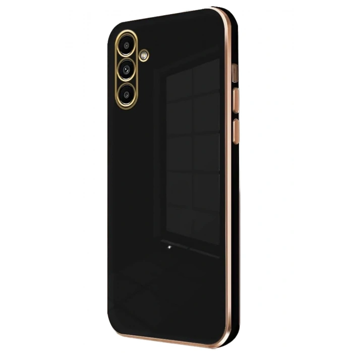 Mey İthalat®  Samsung Galaxy A25 5G Kılıf Volet Silikon - Siyah