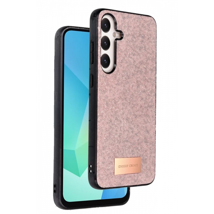 Mey İthalat®  Samsung Galaxy A26 Bright Simli Kapak - Pembe