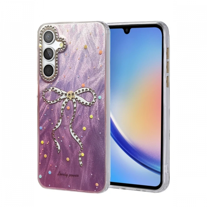 Mey İthalat®  Samsung Galaxy A34 5G Kılıf Blade Aynalı Desenli Kapak - Desen 1
