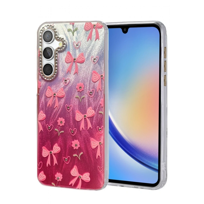 Mey İthalat®  Samsung Galaxy A34 5G Kılıf Blade Aynalı Desenli Kapak - Desen 3