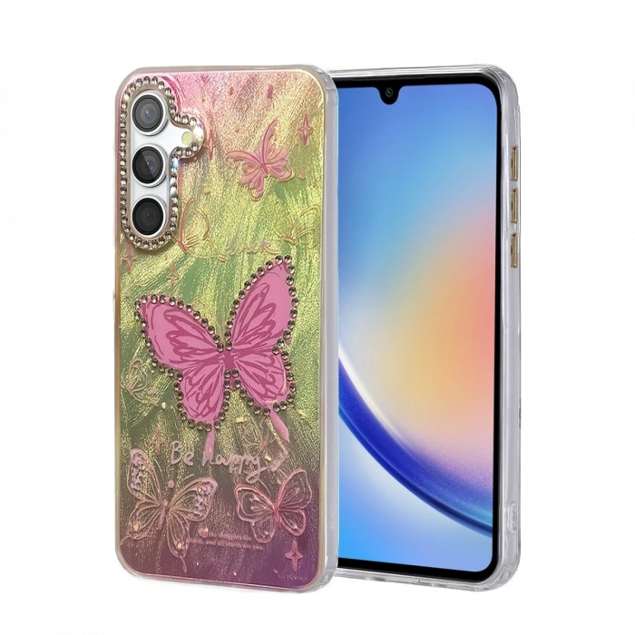 Mey İthalat®  Samsung Galaxy A34 5G Kılıf Blade Aynalı Desenli Kapak - Desen 5