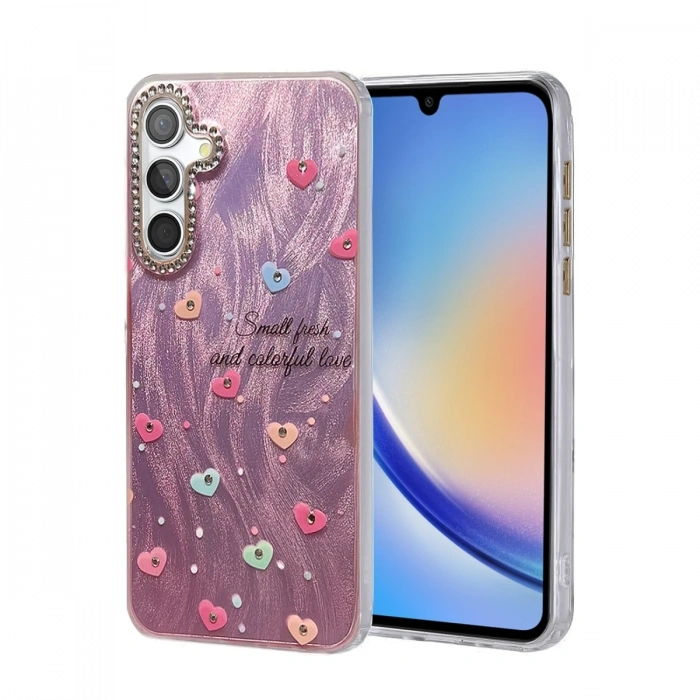 Mey İthalat®  Samsung Galaxy A34 5G Kılıf Blade Aynalı Desenli Kapak - Desen 8