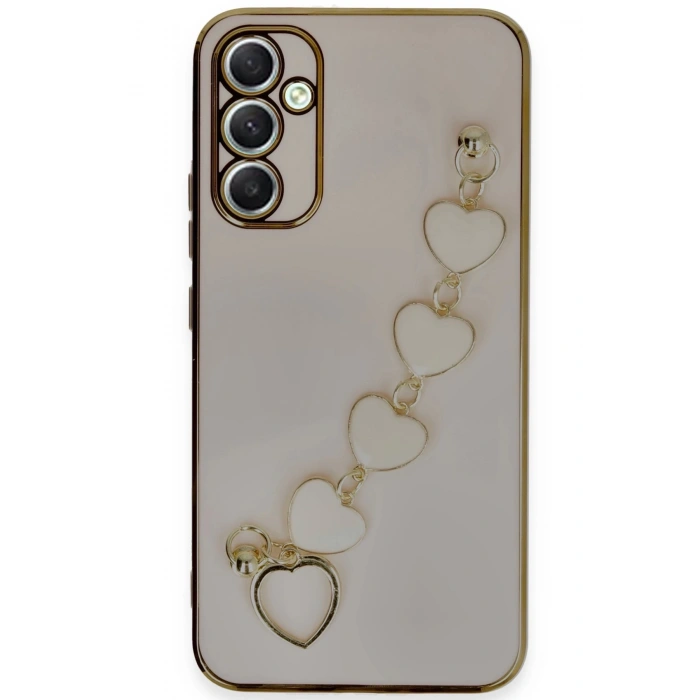 Mey İthalat®  Samsung Galaxy A34 5G Kılıf Esila Silikon - Pudra