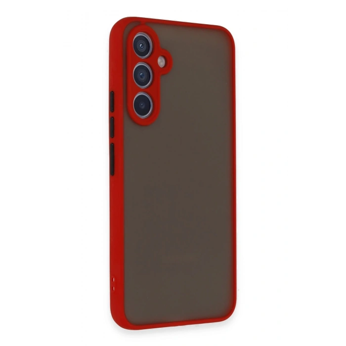 Mey İthalat®  Samsung Galaxy A34 5G Kılıf Montreal Silikon Kapak - Kırmızı