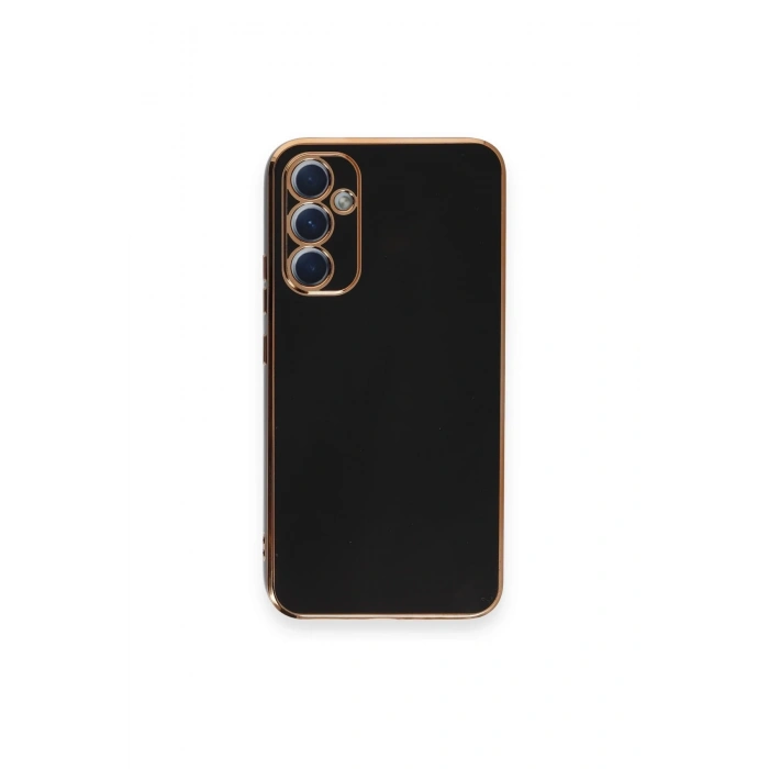 Mey İthalat®  Samsung Galaxy A34 5G Kılıf Volet Silikon - Siyah