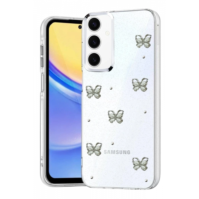 Mey İthalat®  Samsung Galaxy A35 5G Fiyonk Desenli Kapak - Desen 9