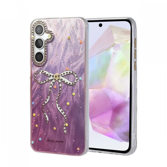 Mey İthalat®  Samsung Galaxy A35 5G Kılıf Blade Aynalı Desenli Kapak - Desen 1