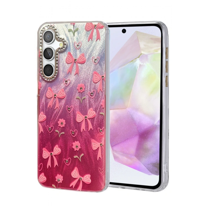 Mey İthalat®  Samsung Galaxy A35 5G Kılıf Blade Aynalı Desenli Kapak - Desen 3