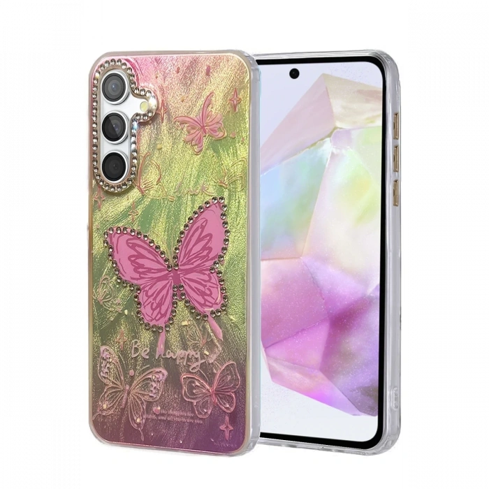 Mey İthalat®  Samsung Galaxy A35 5G Kılıf Blade Aynalı Desenli Kapak - Desen 5