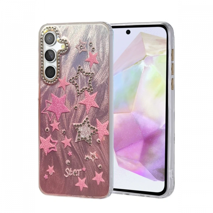 Mey İthalat®  Samsung Galaxy A35 5G Kılıf Blade Aynalı Desenli Kapak - Desen 7
