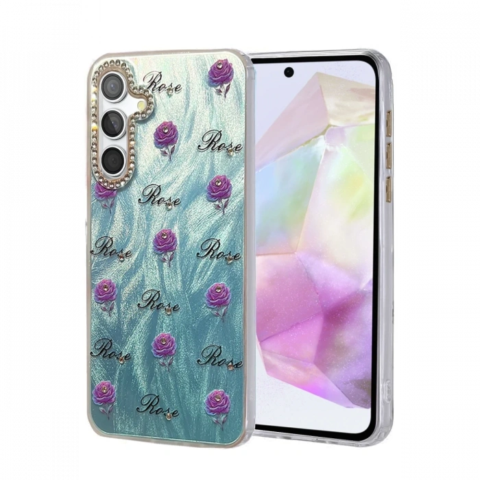 Mey İthalat®  Samsung Galaxy A35 5G Kılıf Blade Aynalı Desenli Kapak - Desen 9