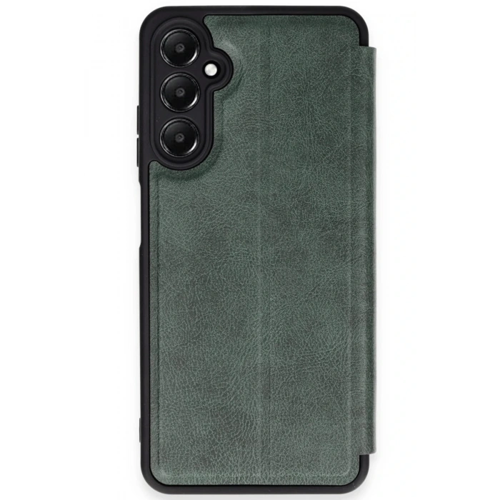 Mey İthalat®  Samsung Galaxy A35 5G Kılıf Flip Cover - Koyu Yeşil
