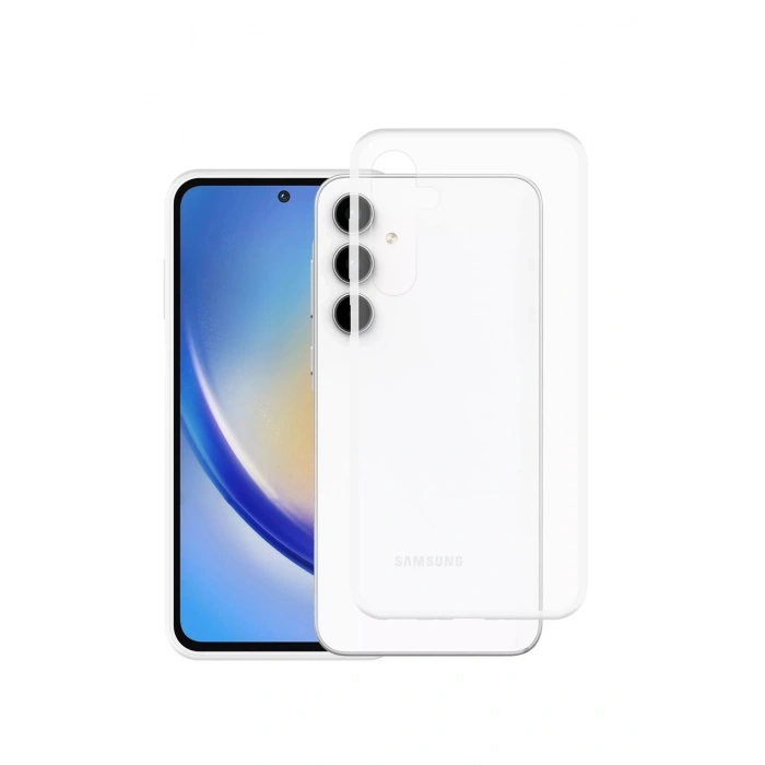 Mey İthalat®  Samsung Galaxy A35 5G Kılıf Lüx Şeffaf Silikon