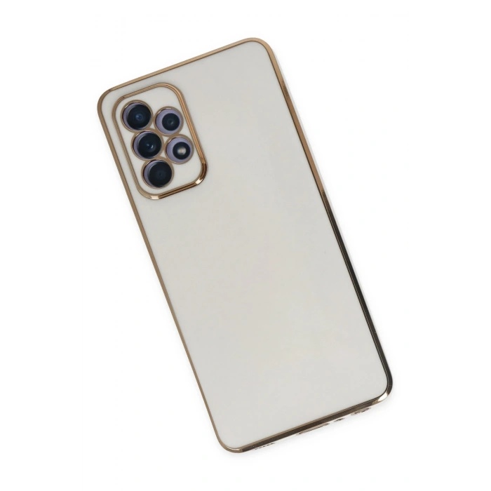 Mey İthalat®  Samsung Galaxy A52 Kılıf Volet Silikon - Beyaz
