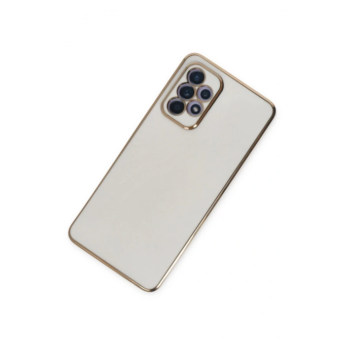 Mey İthalat®  Samsung Galaxy A52 Kılıf Volet Silikon - Beyaz