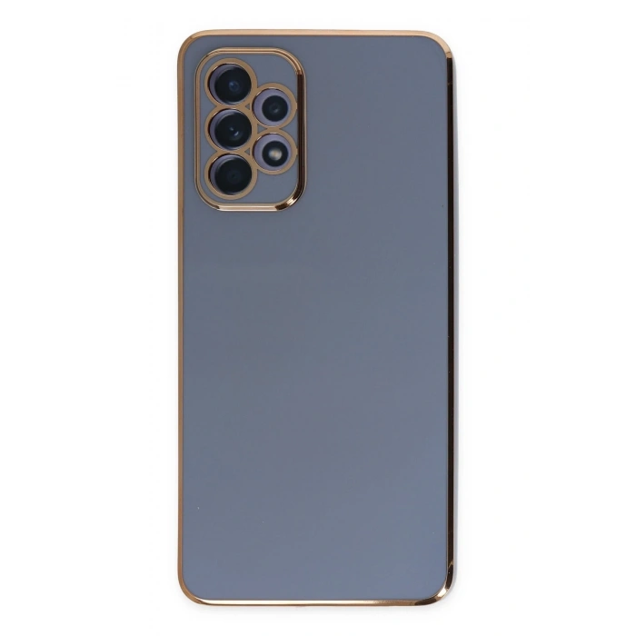 Mey İthalat®  Samsung Galaxy A52 Kılıf Volet Silikon - Mavi
