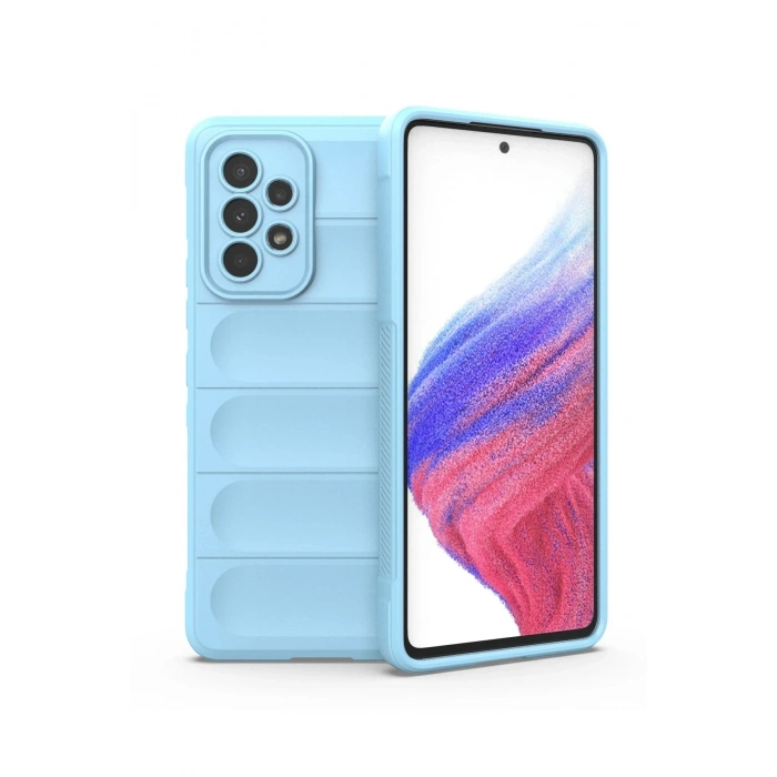 Mey İthalat®  Samsung Galaxy A53 5G Kılıf Optimum Silikon - Sky Blue