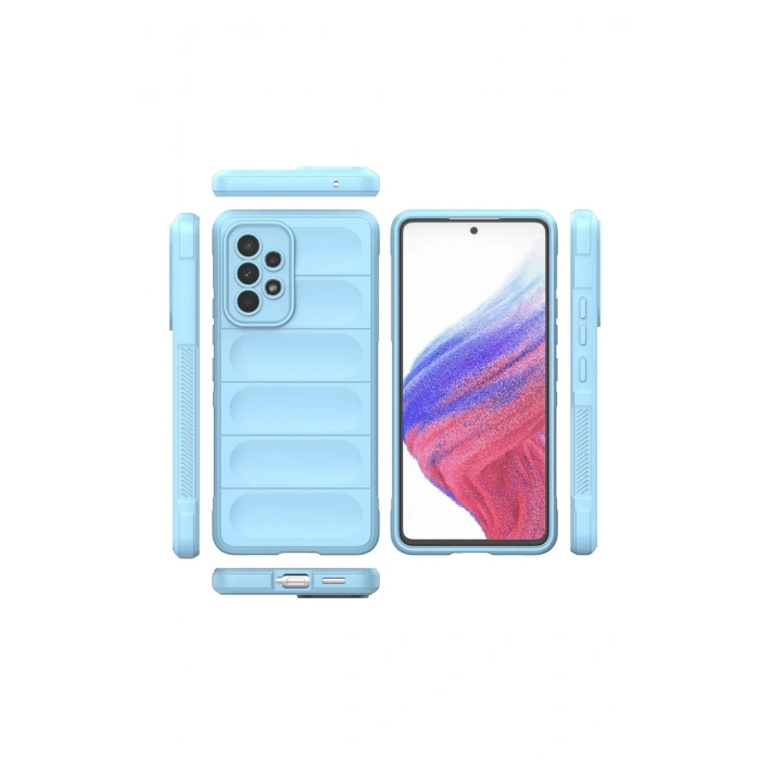Mey İthalat®  Samsung Galaxy A53 5G Kılıf Optimum Silikon - Sky Blue