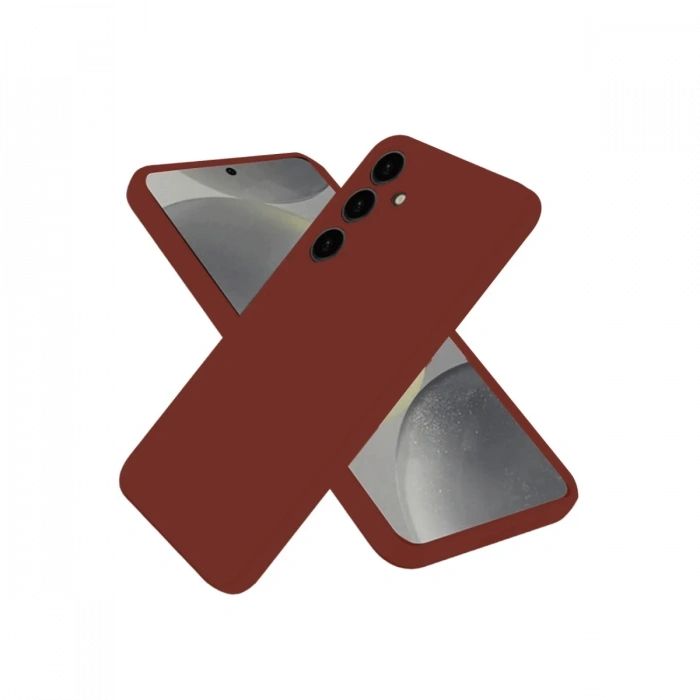 Mey İthalat®  Samsung Galaxy A56 Kılıf First Silikon - Bordo
