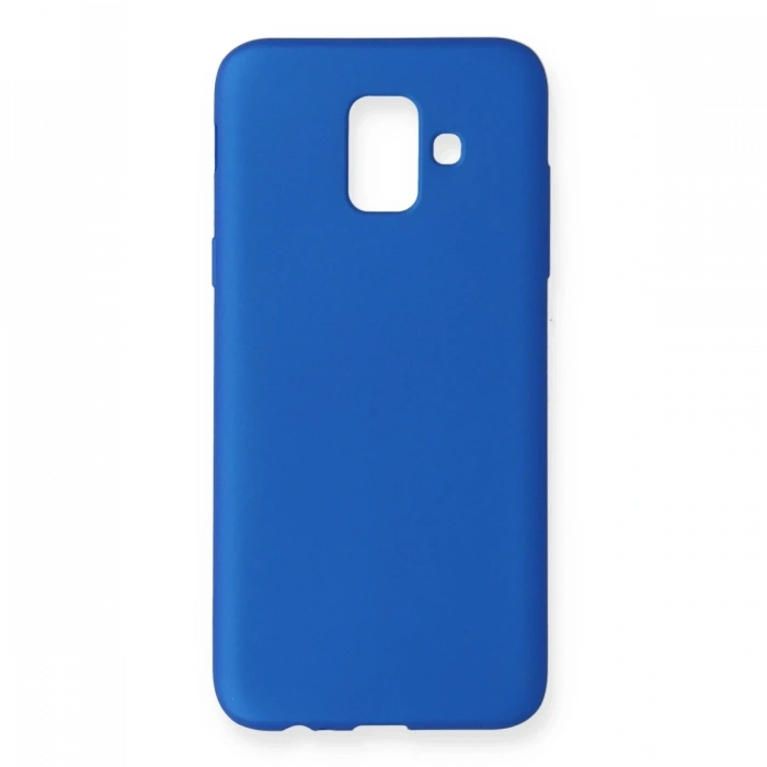 Mey İthalat®  Samsung Galaxy A6 2018 Kılıf First Silikon - Mavi