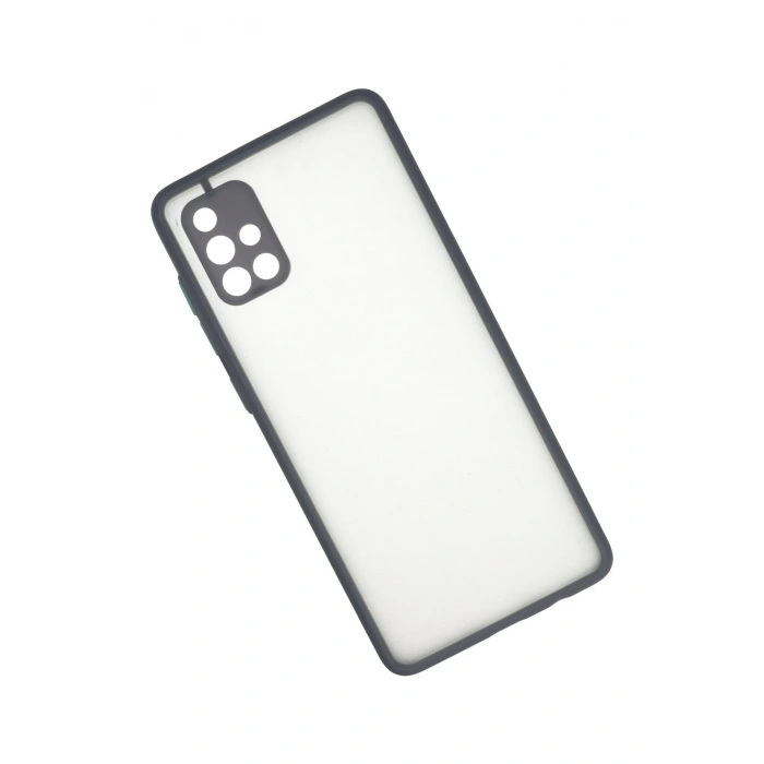 Mey İthalat®  Samsung Galaxy A71 Kılıf Montreal Silikon Kapak - Gri