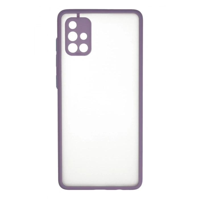 Mey İthalat®  Samsung Galaxy A71 Kılıf Montreal Silikon Kapak - Mor