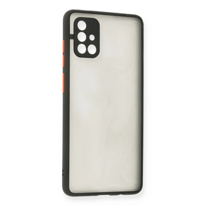 Mey İthalat®  Samsung Galaxy A71 Kılıf Montreal Silikon Kapak - Siyah