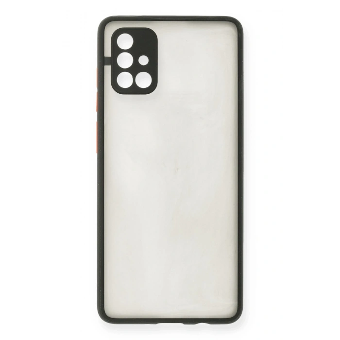 Mey İthalat®  Samsung Galaxy A71 Kılıf Montreal Silikon Kapak - Siyah