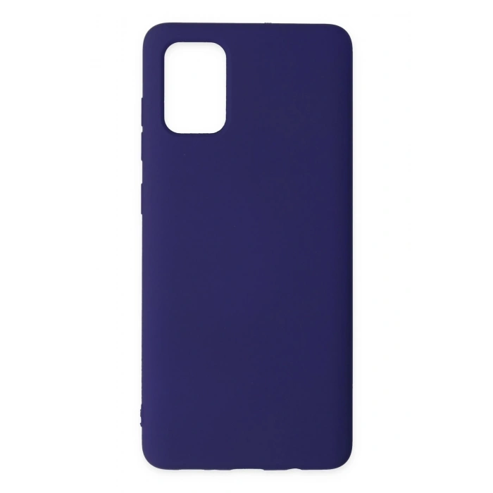 Mey İthalat®  Samsung Galaxy A71 Kılıf Nano içi Kadife Silikon - Mor