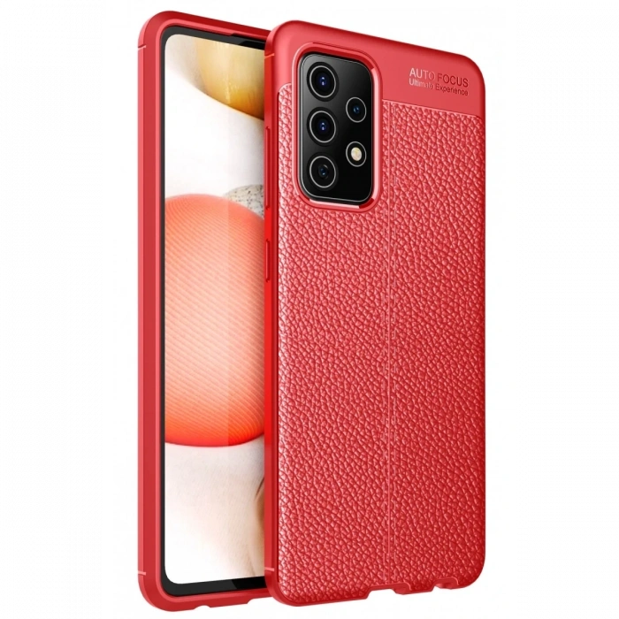 Mey İthalat®  Samsung Galaxy A72 Kılıf Auto Focus Kapak - Kırmızı