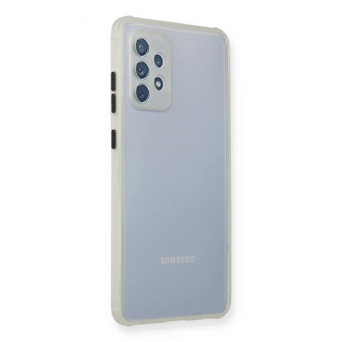 Mey İthalat®  Samsung Galaxy A72 Kılıf Miami Şeffaf Silikon - Şeffaf