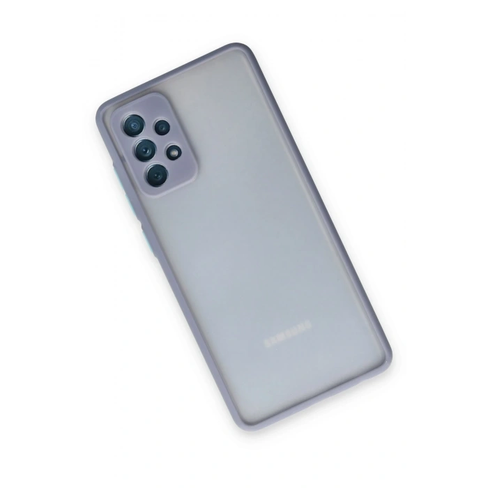 Mey İthalat®  Samsung Galaxy A72 Kılıf Montreal Silikon Kapak - Gri