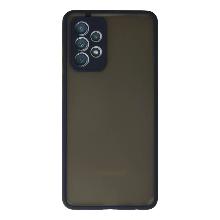 Mey İthalat®  Samsung Galaxy A72 Kılıf Montreal Silikon Kapak - Lacivert