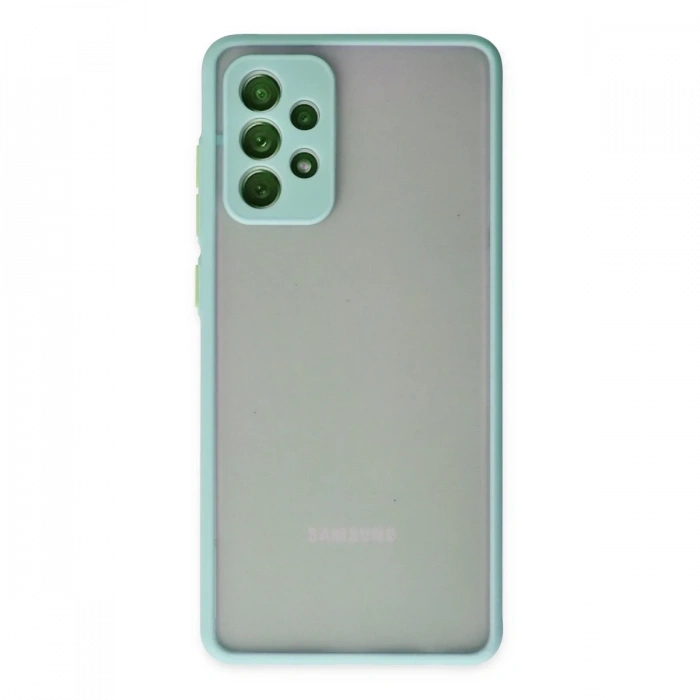 Mey İthalat®  Samsung Galaxy A72 Kılıf Montreal Silikon Kapak - Turkuaz