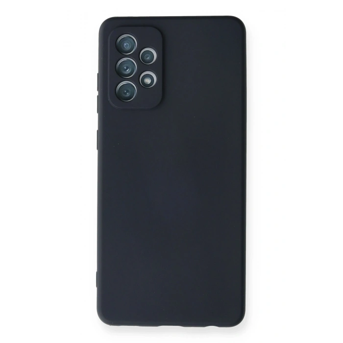Mey İthalat®  Samsung Galaxy A72 Kılıf Nano içi Kadife Silikon - Lacivert