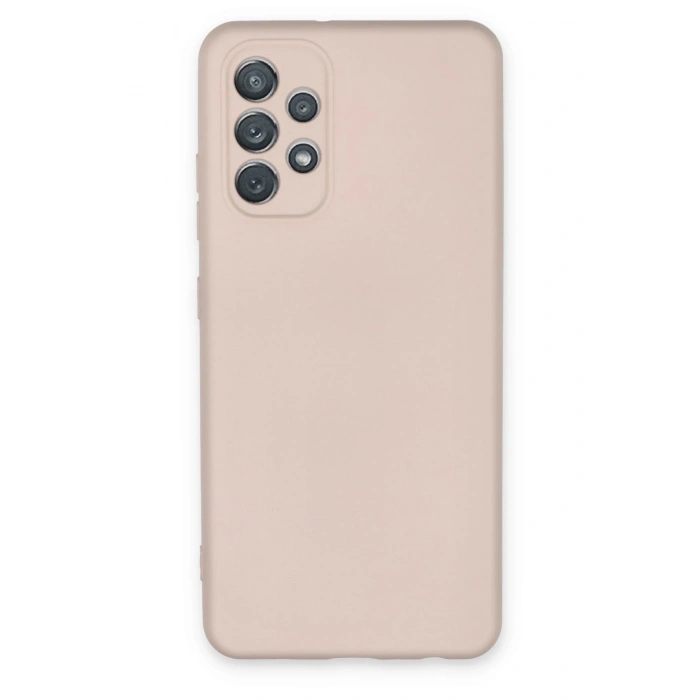 Mey İthalat®  Samsung Galaxy A72 Kılıf Nano içi Kadife Silikon - Pudra