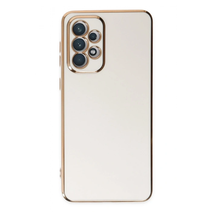 Mey İthalat®  Samsung Galaxy A73 5G Kılıf Volet Silikon - Beyaz