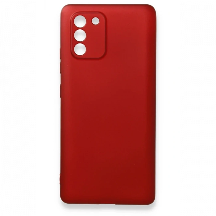 Mey İthalat®  Samsung Galaxy A91 / S10 Lite Kılıf First Silikon - Bordo
